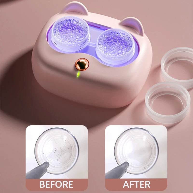 Lenses cleaning machine